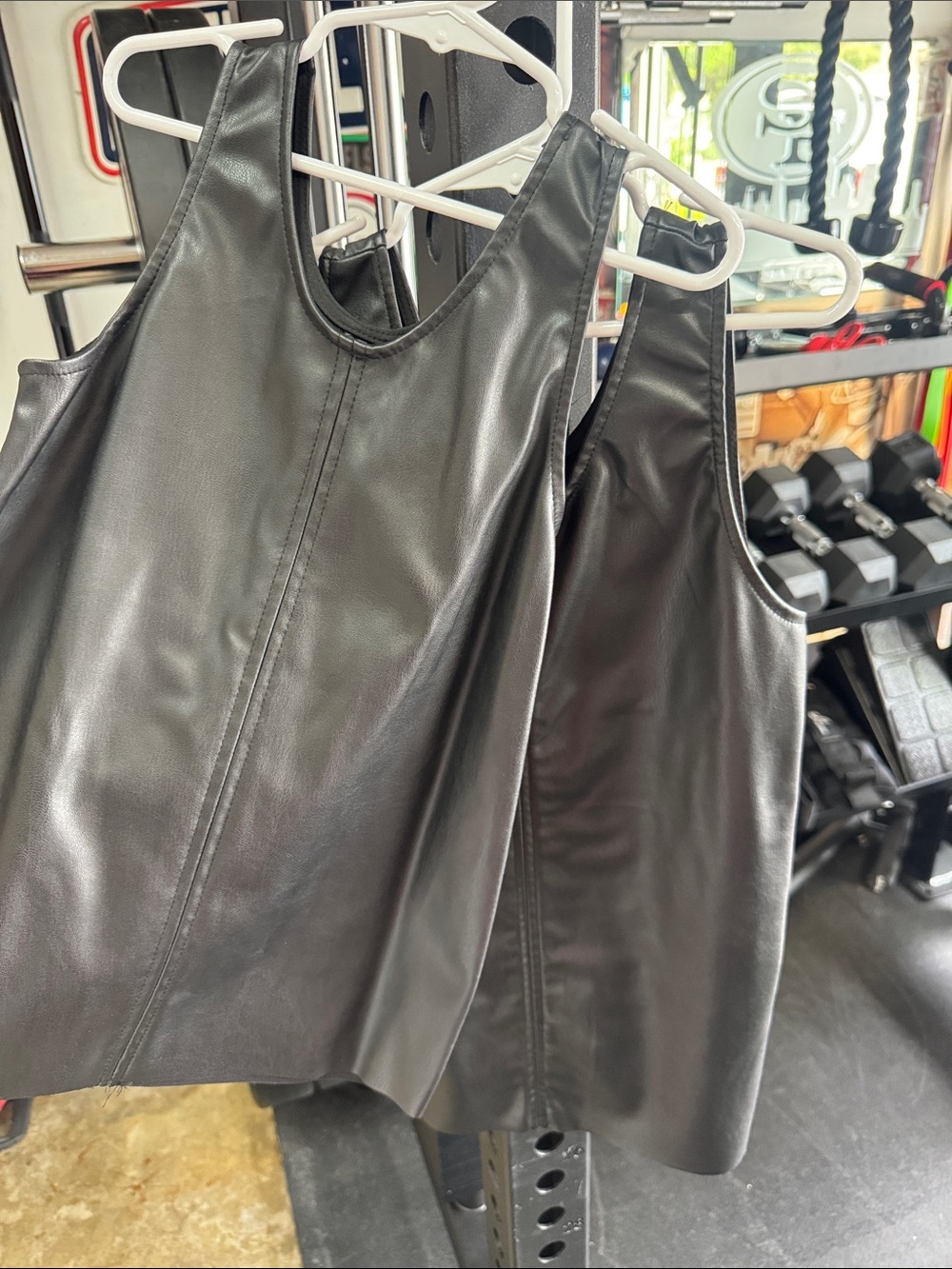 H&M Black Faux Leather Sleeveless Dress - Picture 2 of 4